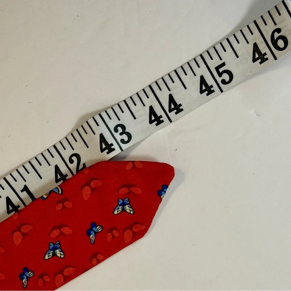 Vintage Old Navy Size L  43 inch 100% Silk Butterfly Belt, With Tag No Flaws Y2K